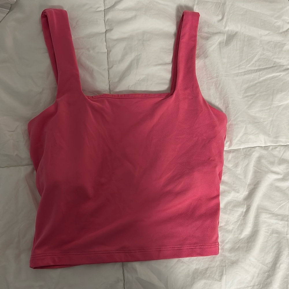Hollister Women’s Pink Square Neck Top Size S